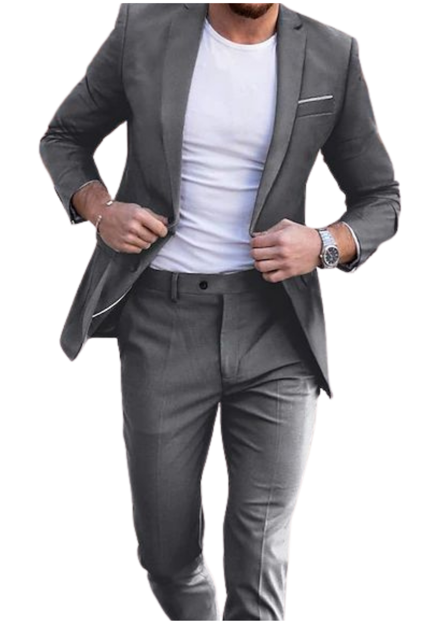 Traje Gris Oscuro