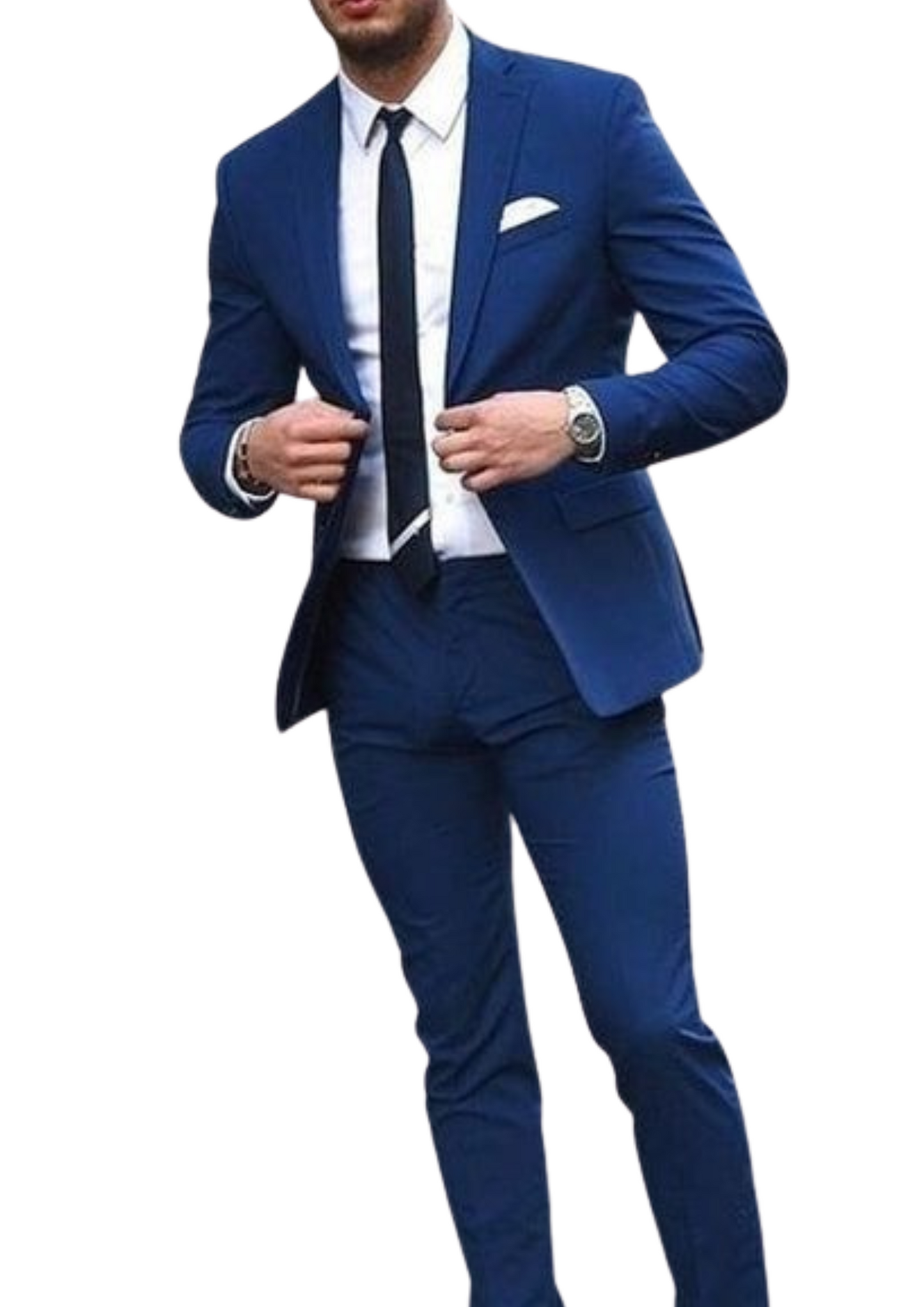 Traje azul marino