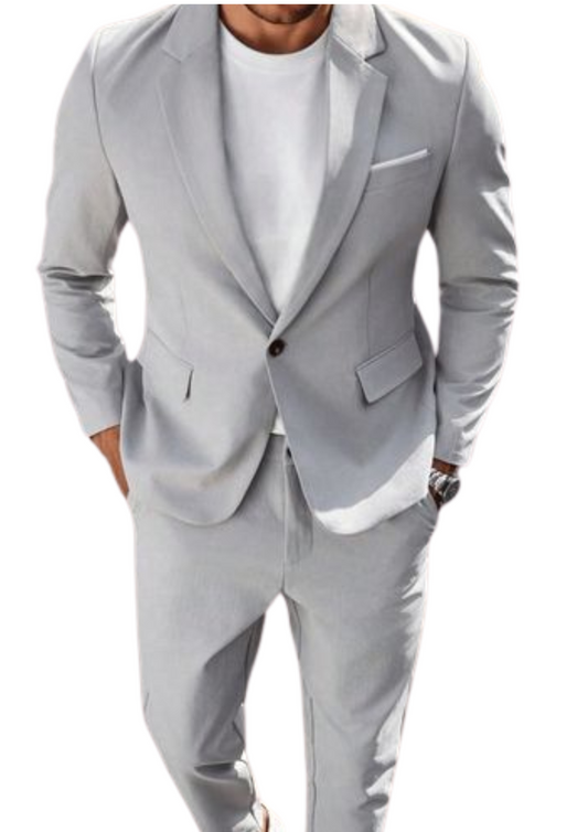 Traje Gris Claro